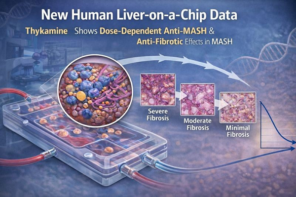 Thykamine可对MASH进行疾病相关的调节，并具有剂量依赖性的抗纤维化和抗炎作用