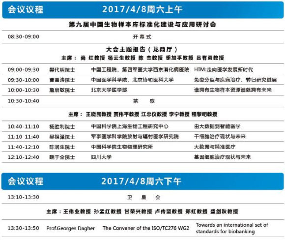 第九屆中國生物樣本庫標準化建設(shè)與應(yīng)用研討會暨第四屆中國生物樣本庫院長高峰論壇
