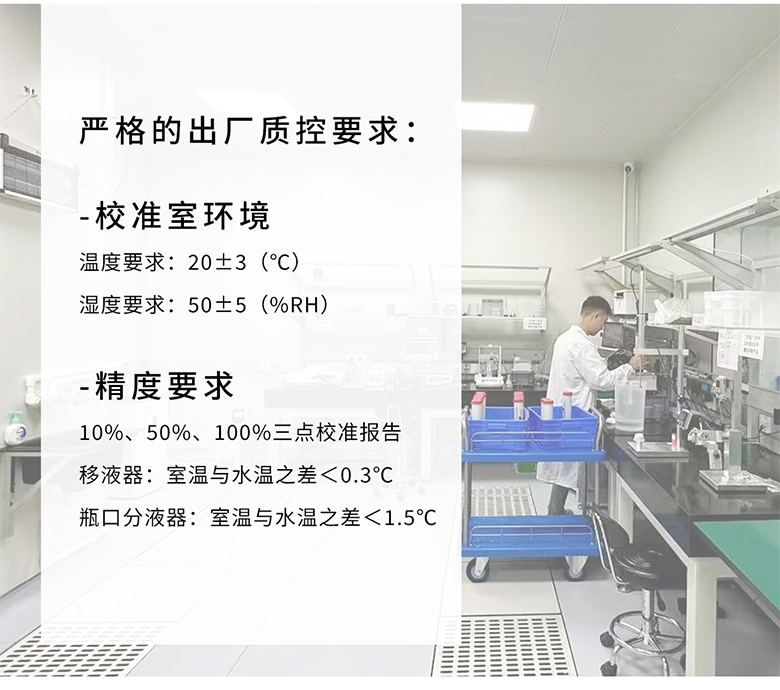 严格的出厂质控要求