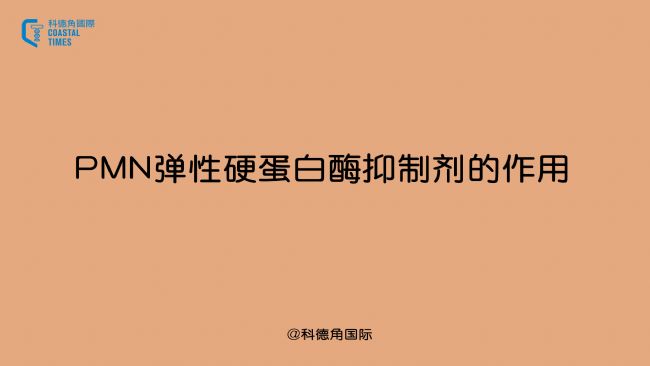 PMN弹性硬蛋白酶抑制剂的作用