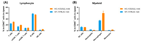 Frequency of leukocyte and myeloid subpopulations in the spleen by flow cytometry-��ģ����