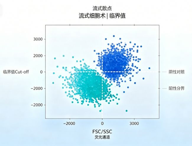 流式散点 流式细胞术|临界值