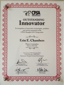 CPSA颁发的“Outstanding Innovator”奖项