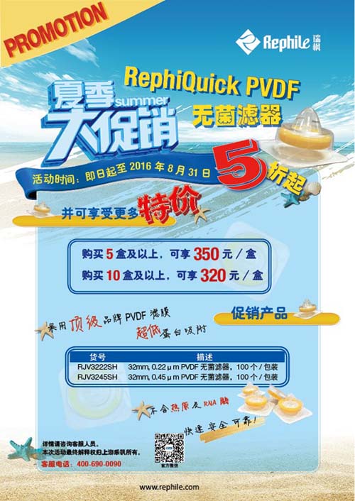 2016��6�£��ַ��Ƴ���RephiQuik PVDF�޾���ͷʽ���������մ������